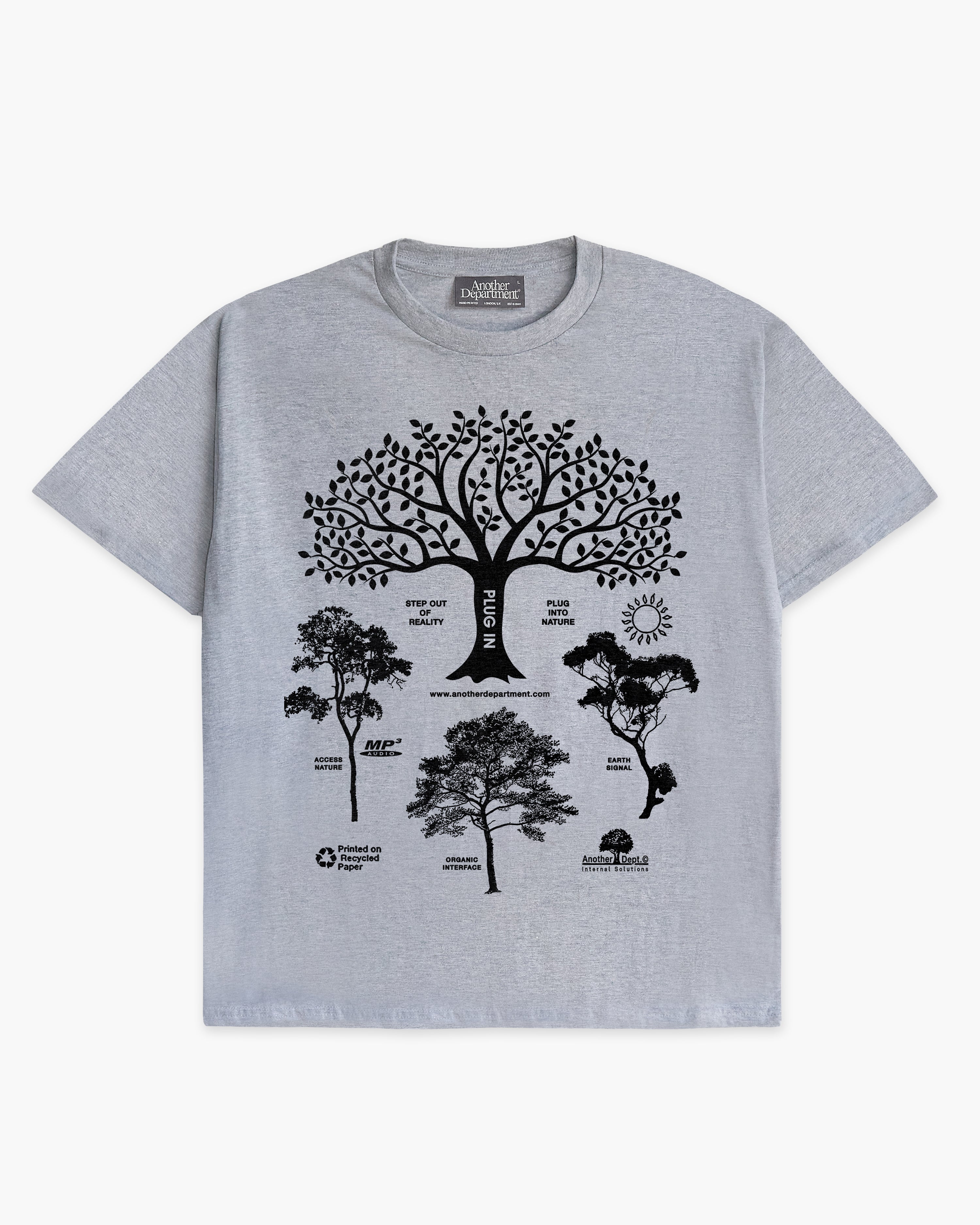 Plug Into Nature T-Shirt - Grey