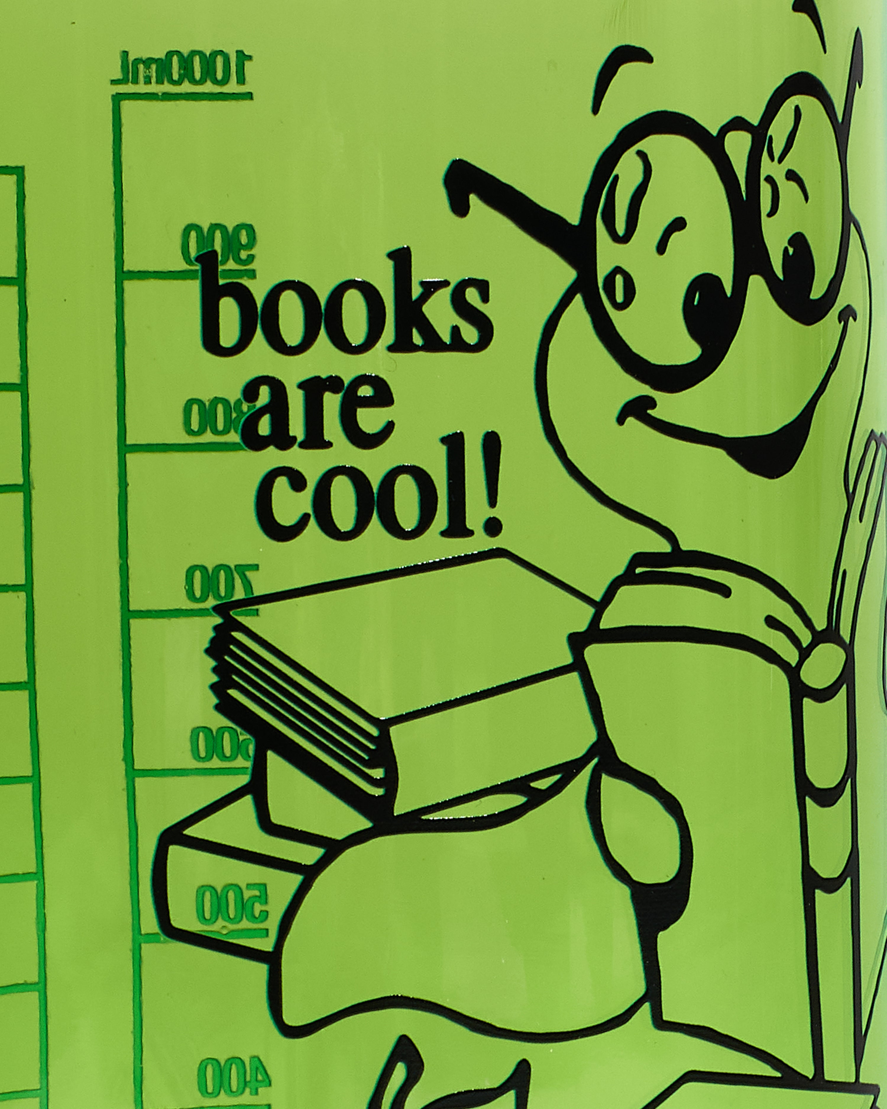 Bookworm Water Bottle - Lime
