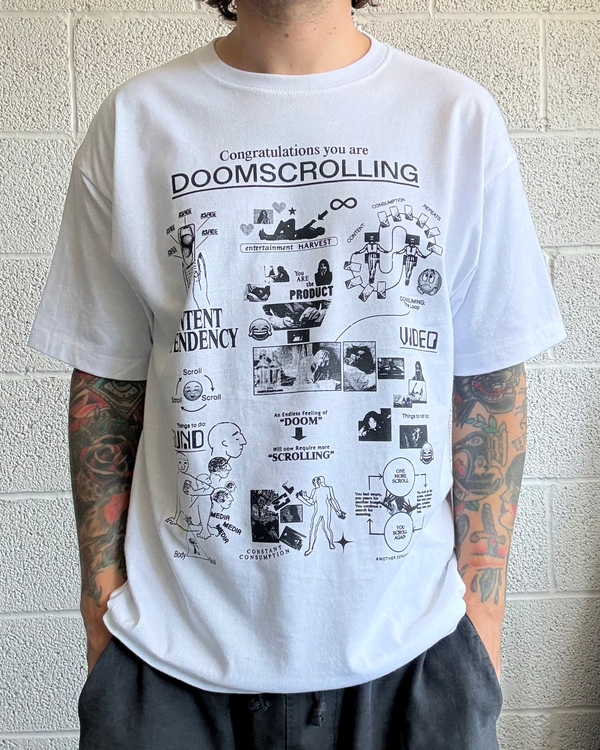 Doomscrolling T-Shirt - White