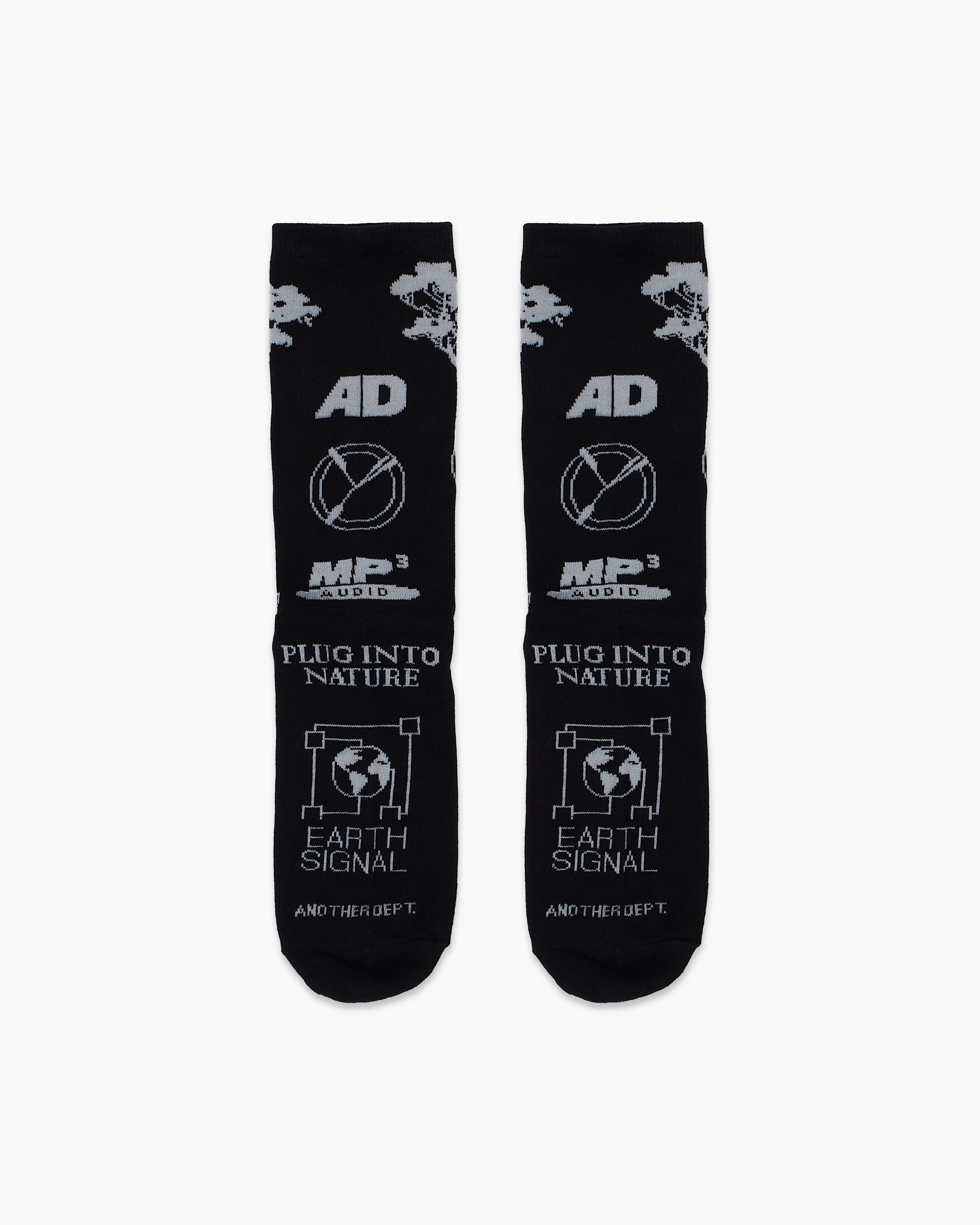 Earth Signal Socks - Black