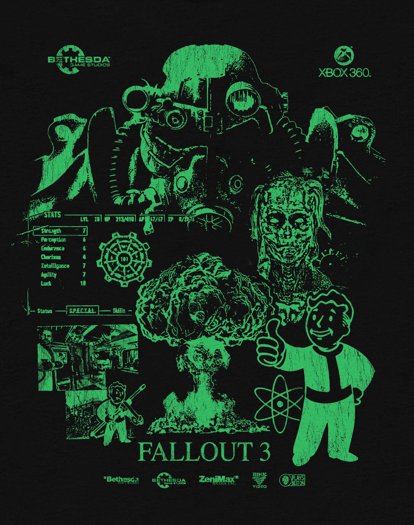 FALLOUT 3 T-Shirt - Black
