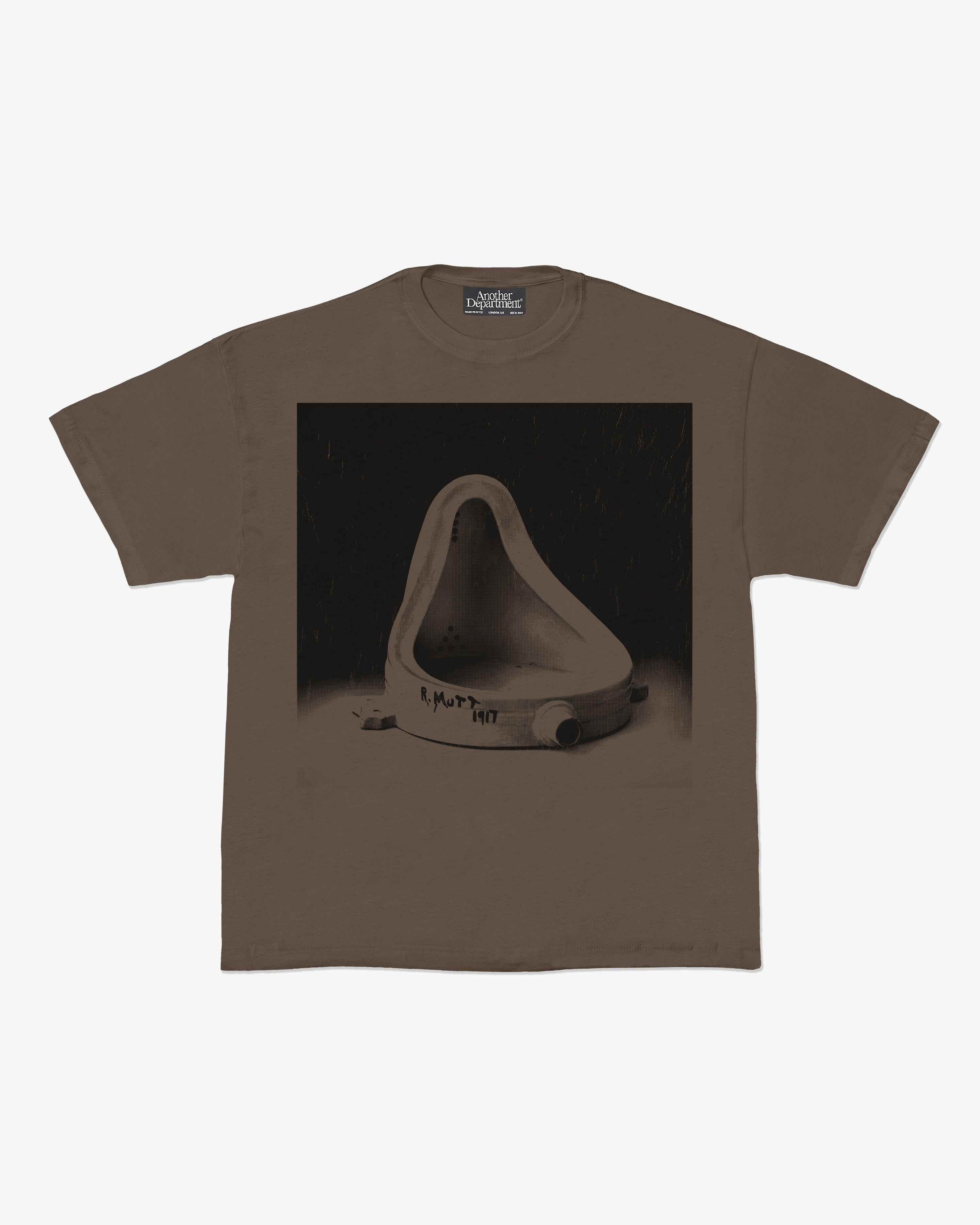 FOUNTAIN Marcel Duchamp T-Shirt -  Brown