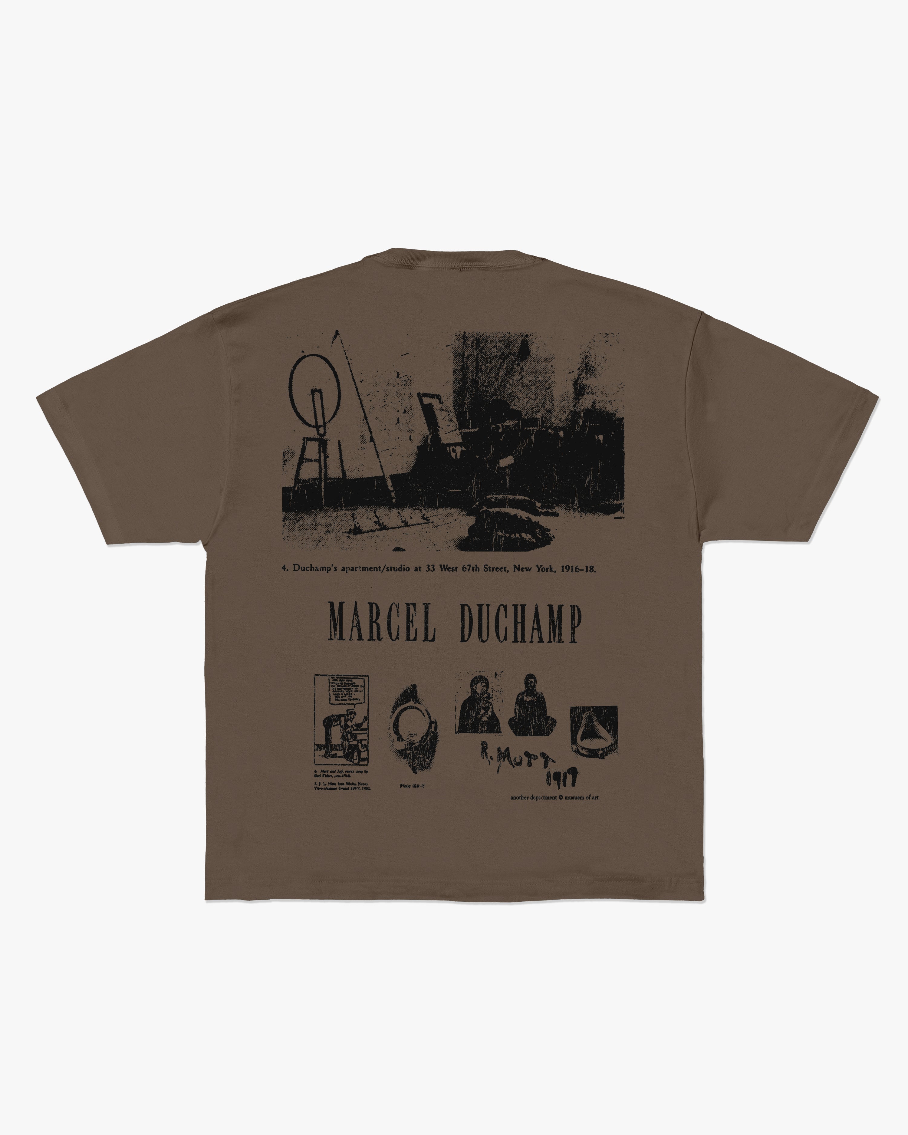 FOUNTAIN Marcel Duchamp T-Shirt -  Brown