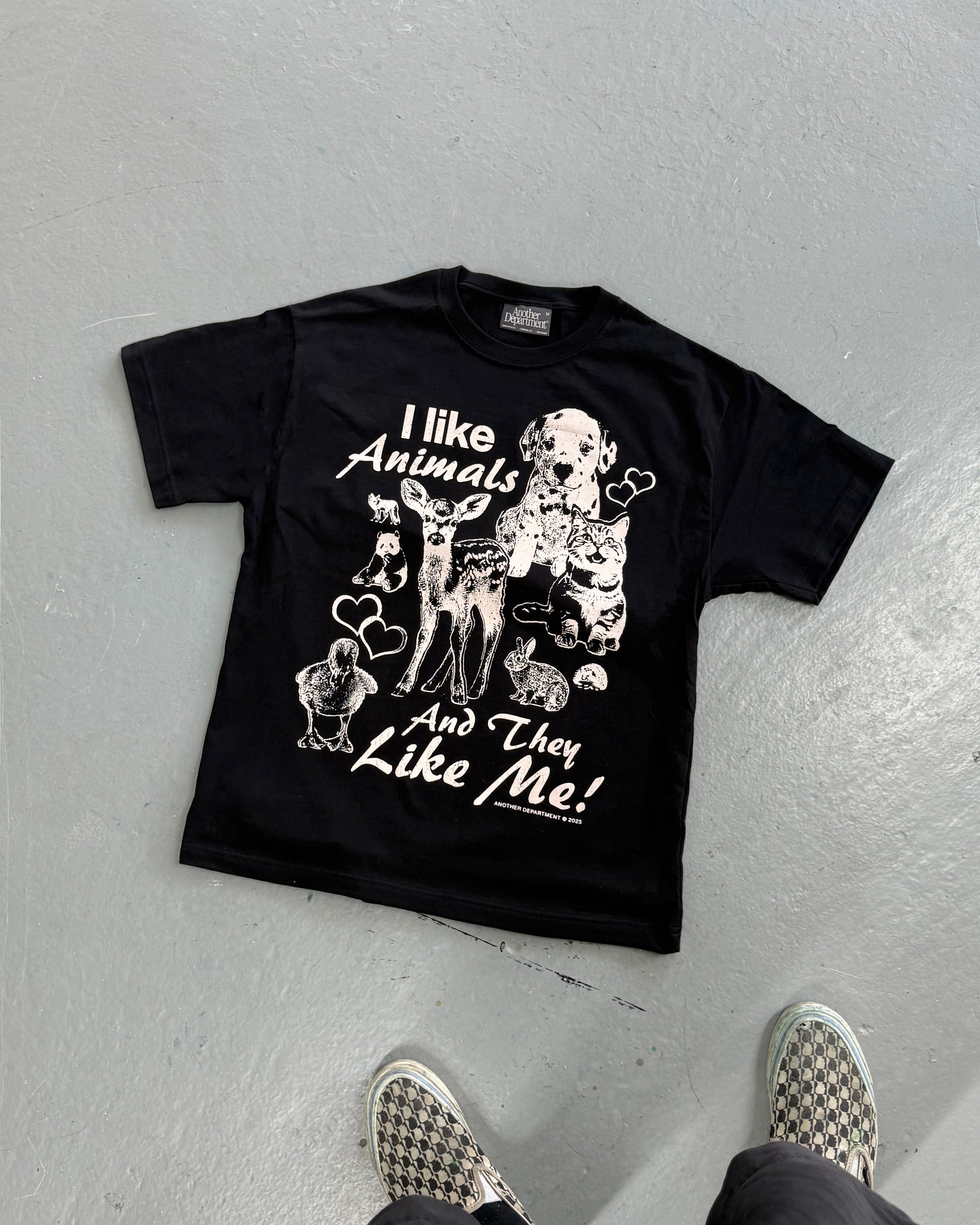 I Like Animals T-Shirt - Black