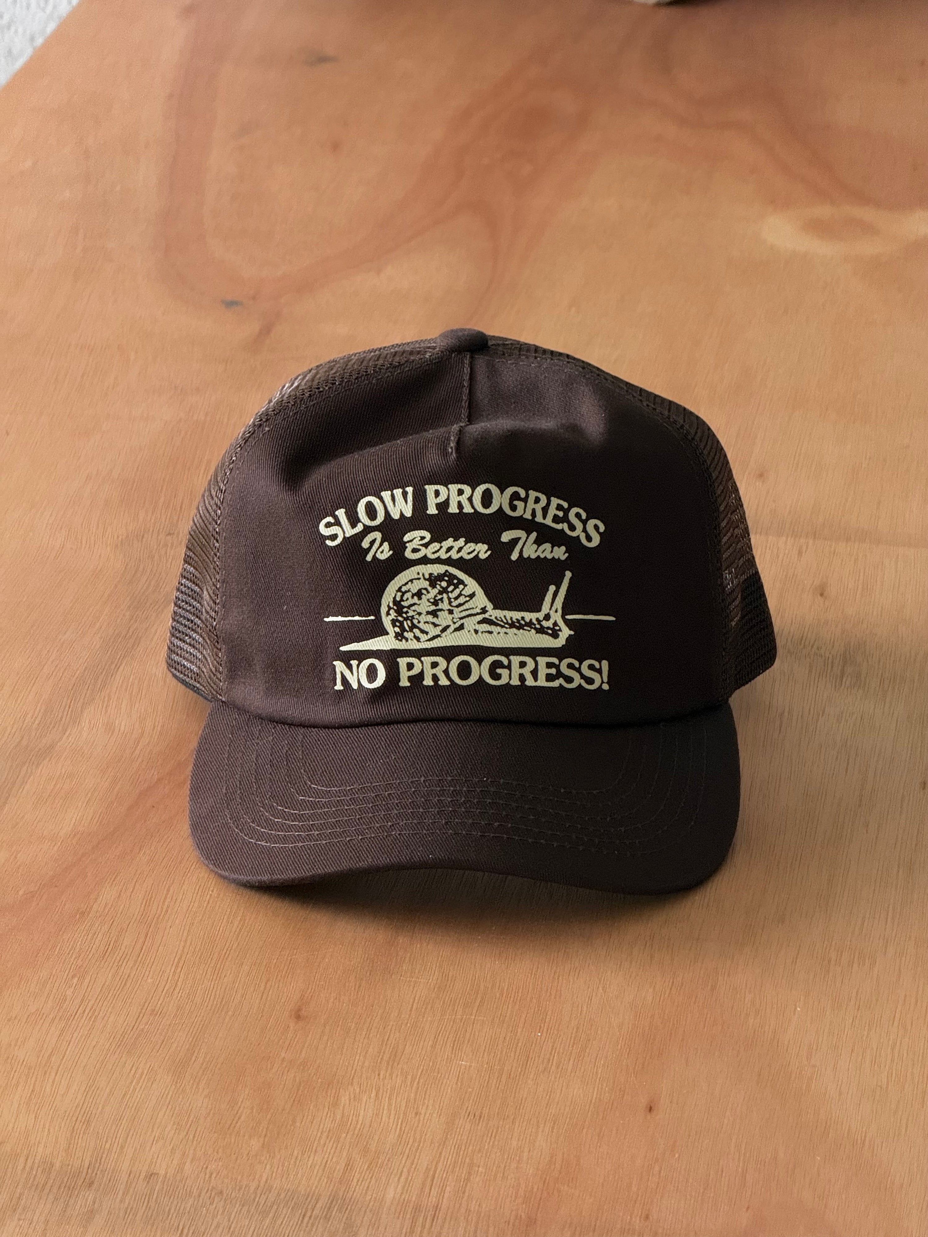 Slow Progress Trucker - Brown