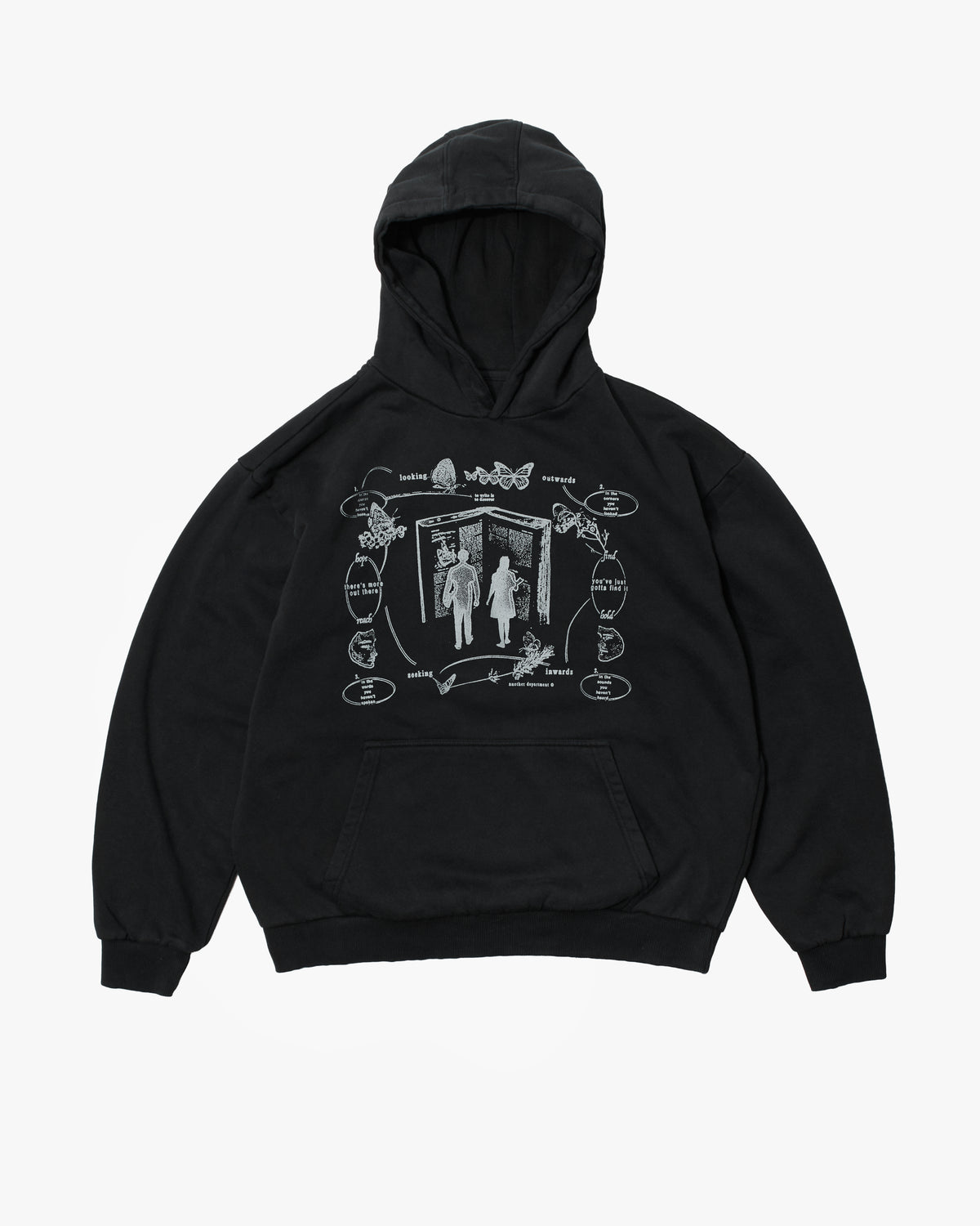 Seeking Hoodie - Washed Black