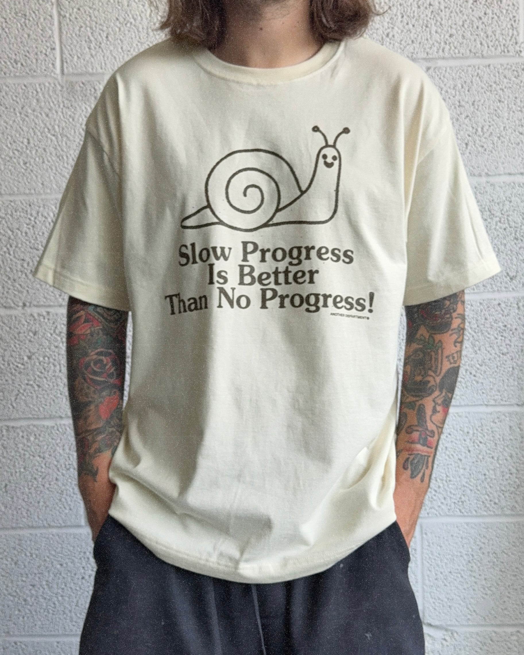 Slow Progress T-Shirt - Stone
