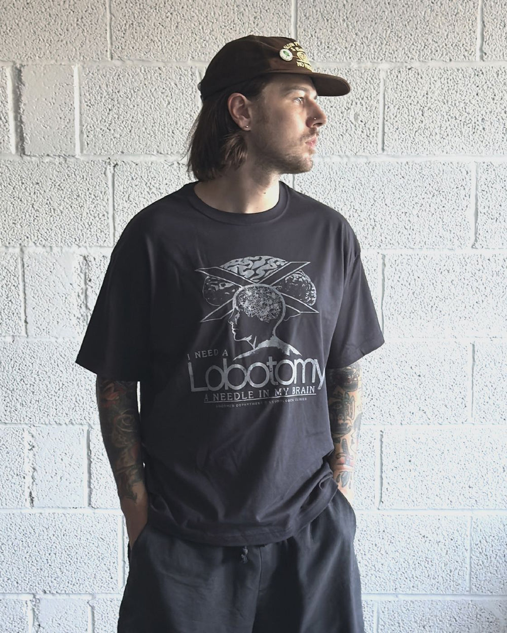 Lobotomy tee, worn