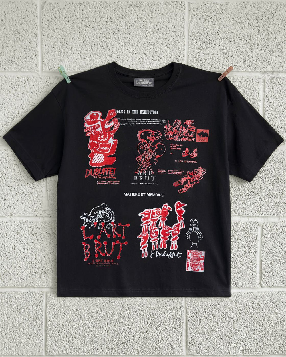 Dubuffet tee on the studio wall