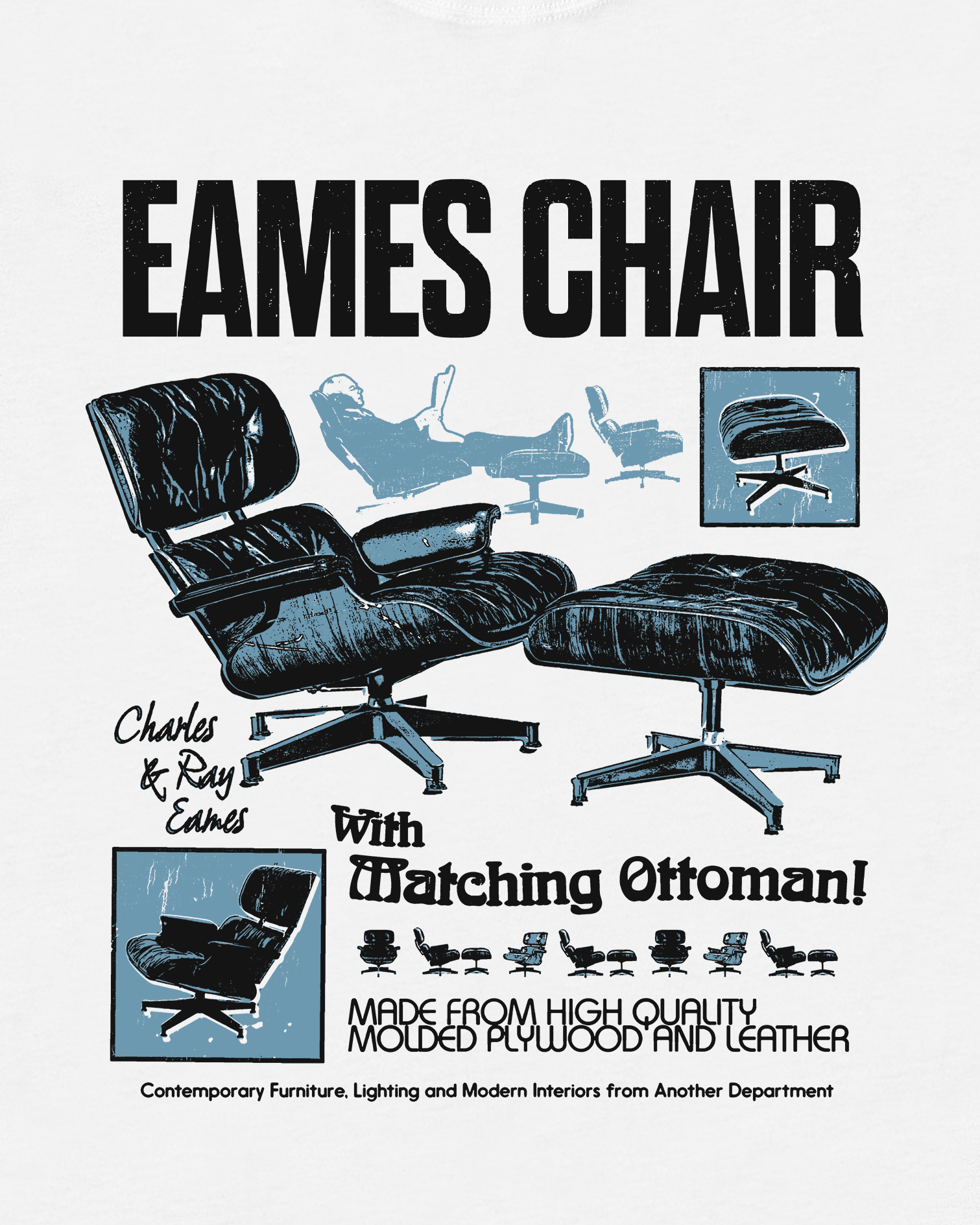 EAMES CHAIR T-Shirt - White