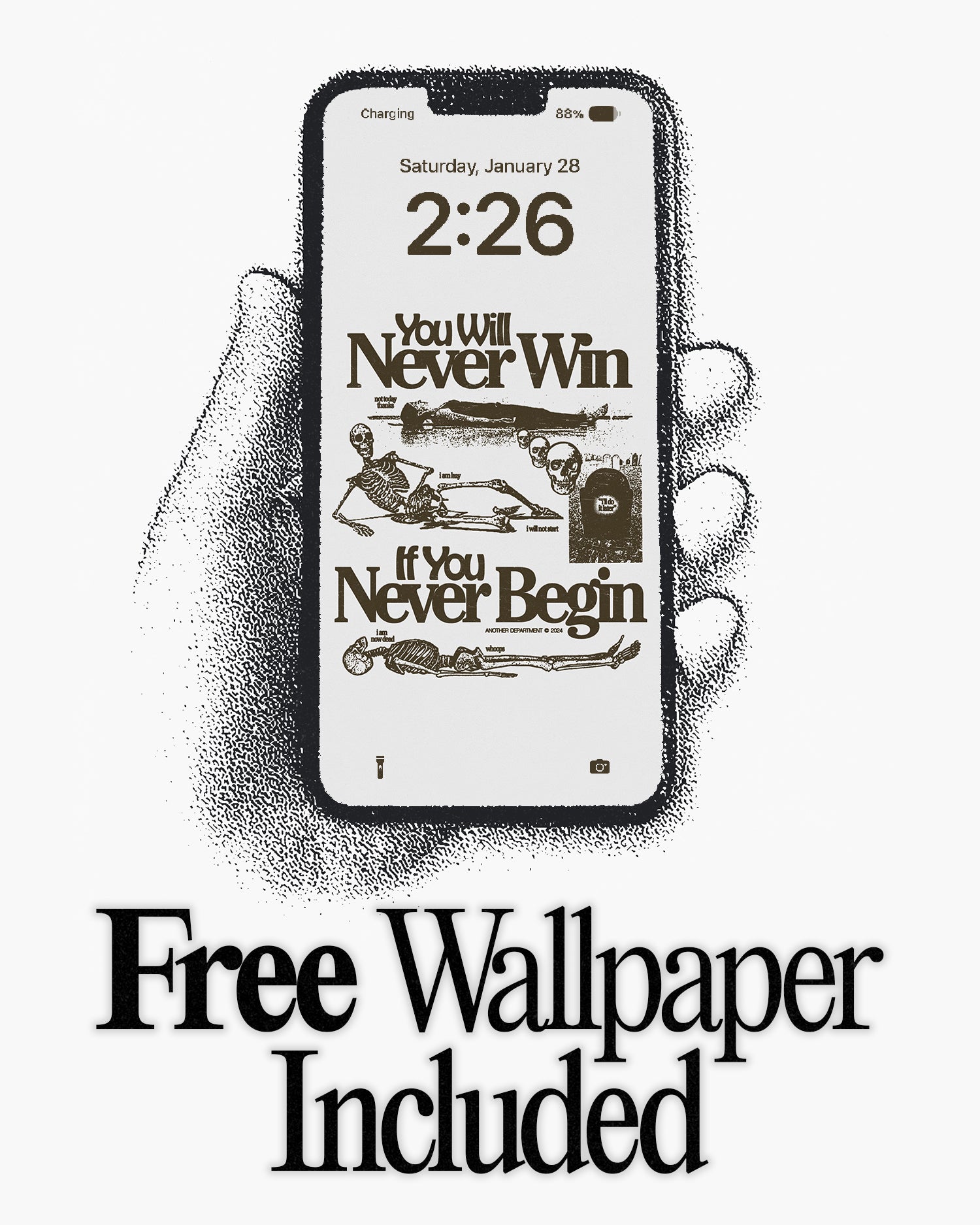 You Will Never Win T-Shirt - White