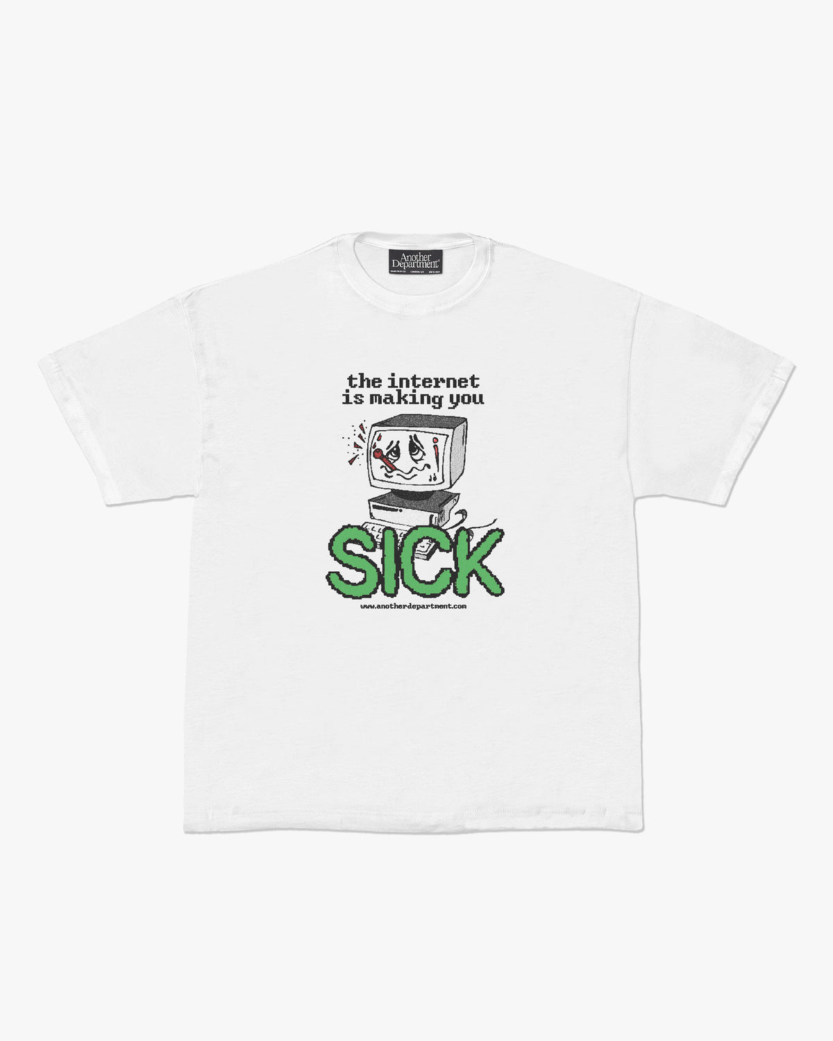 Internet Is Making You Sick T-Shirt - White