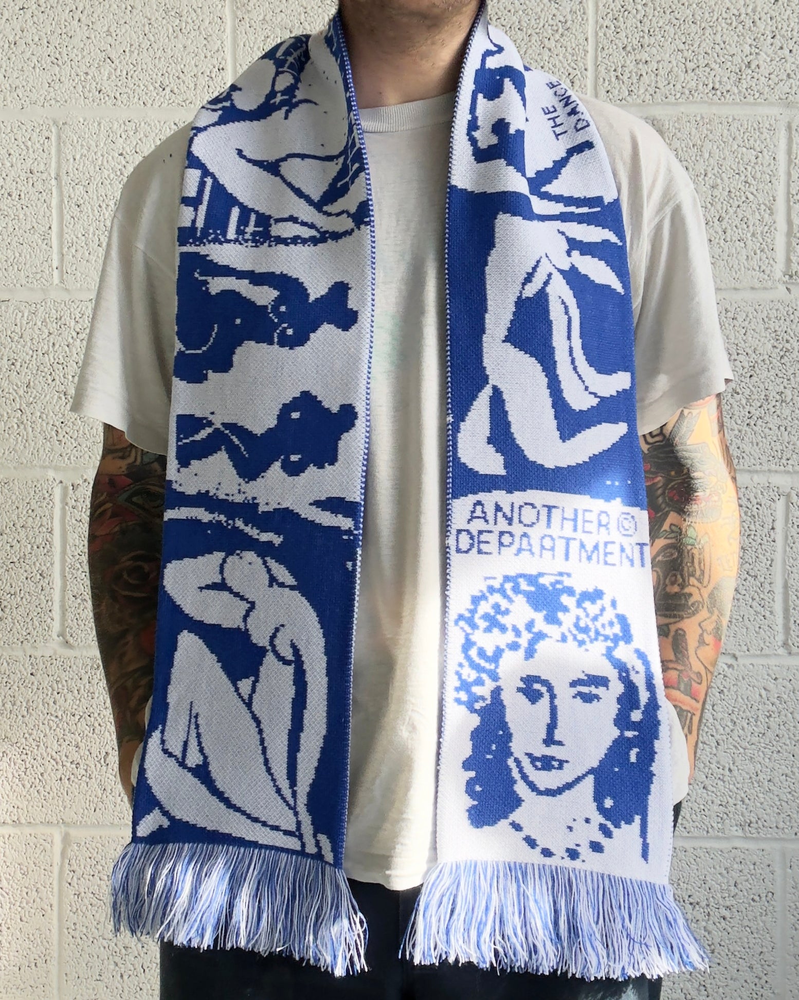 Matisse Scarf - Blue/White