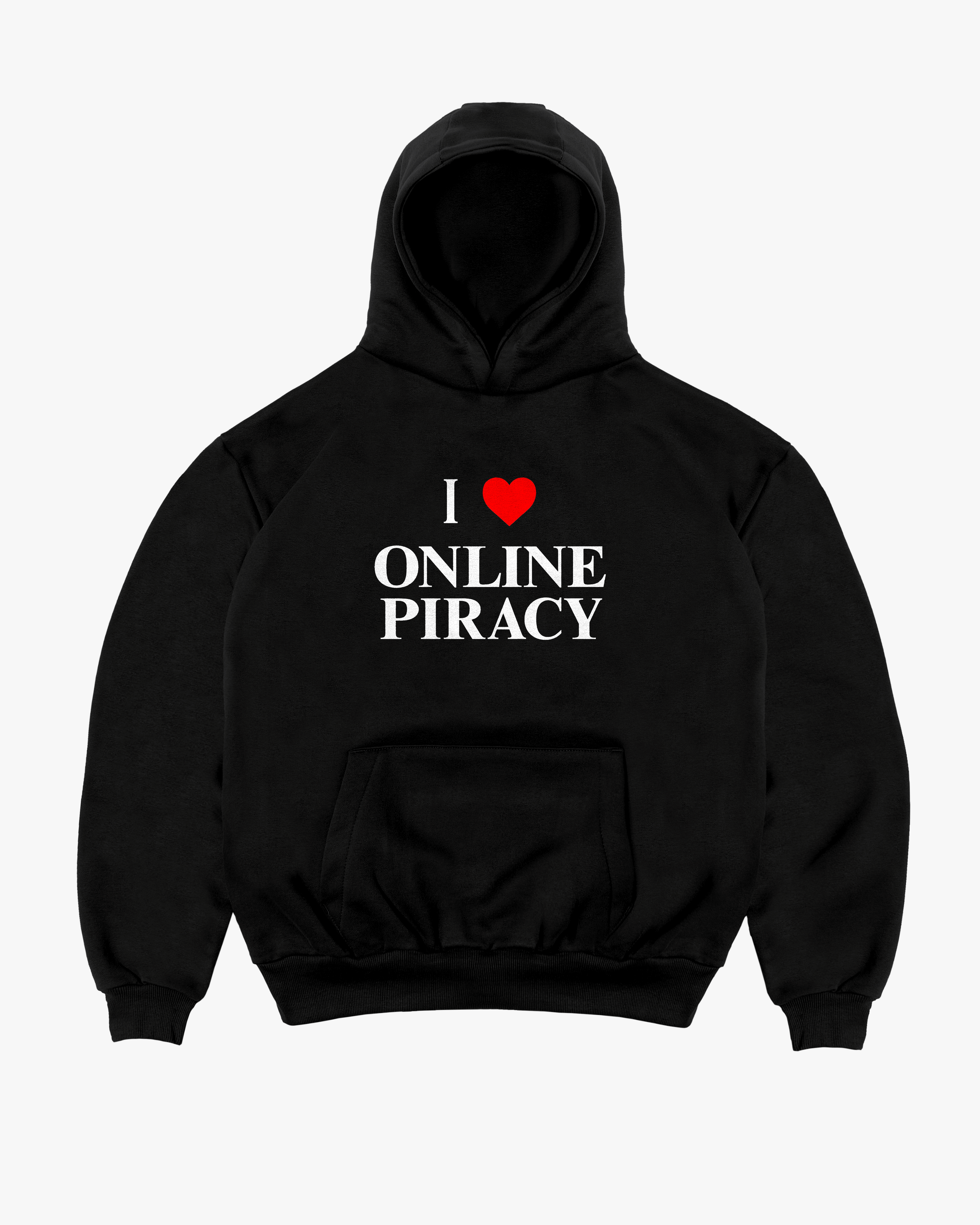 Online Piracy Hoodie - Black