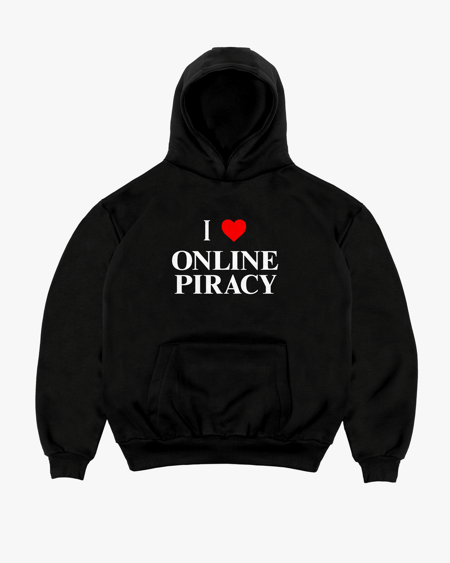 Online Piracy Hoodie - Black