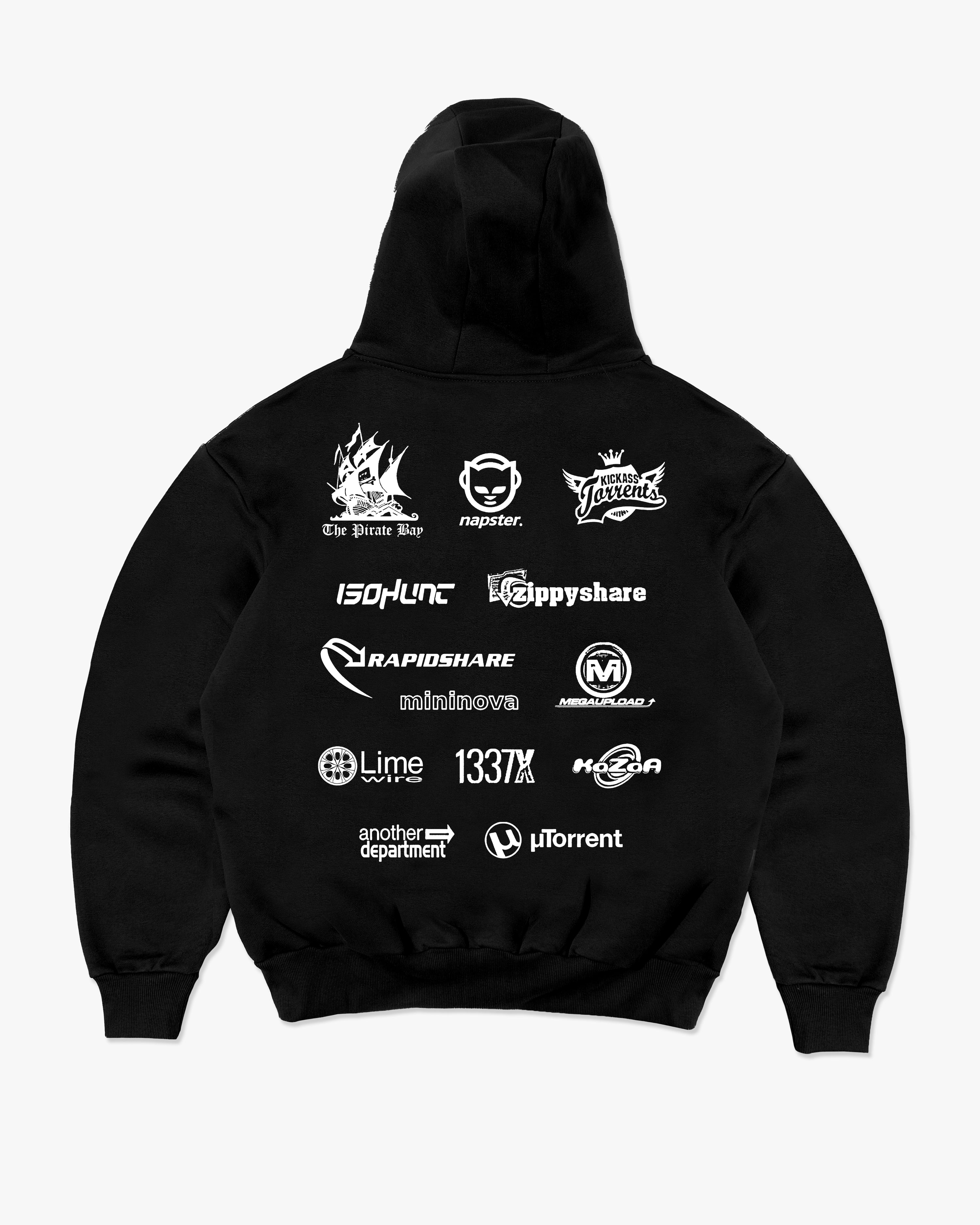 Online Piracy Hoodie - Black