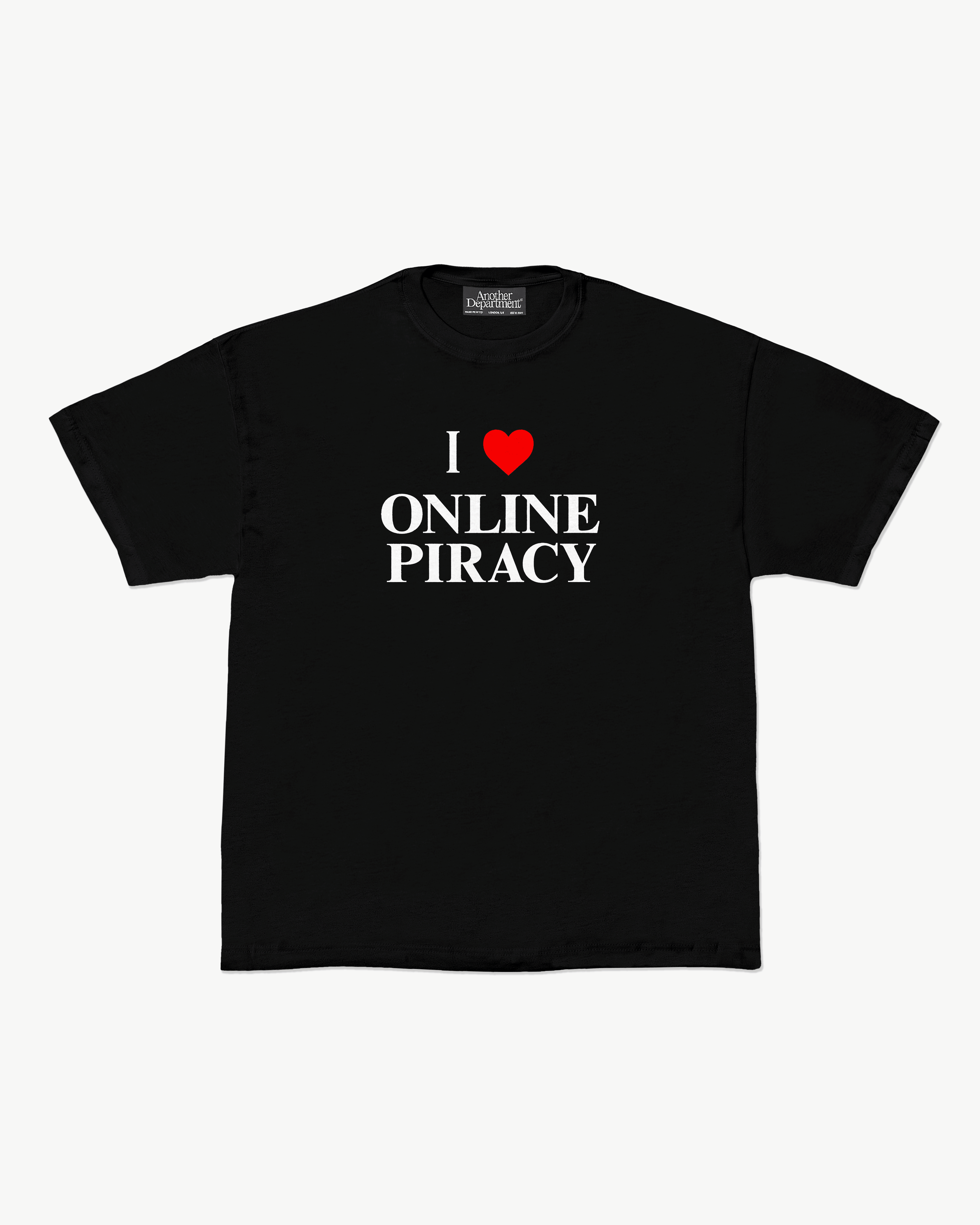 Online Piracy T-Shirt - Black