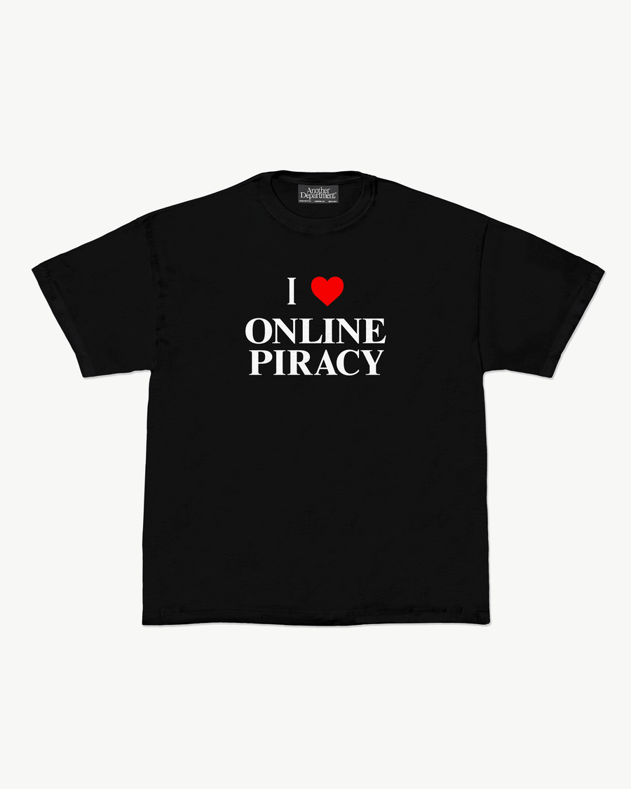 Online Piracy T-Shirt - Black