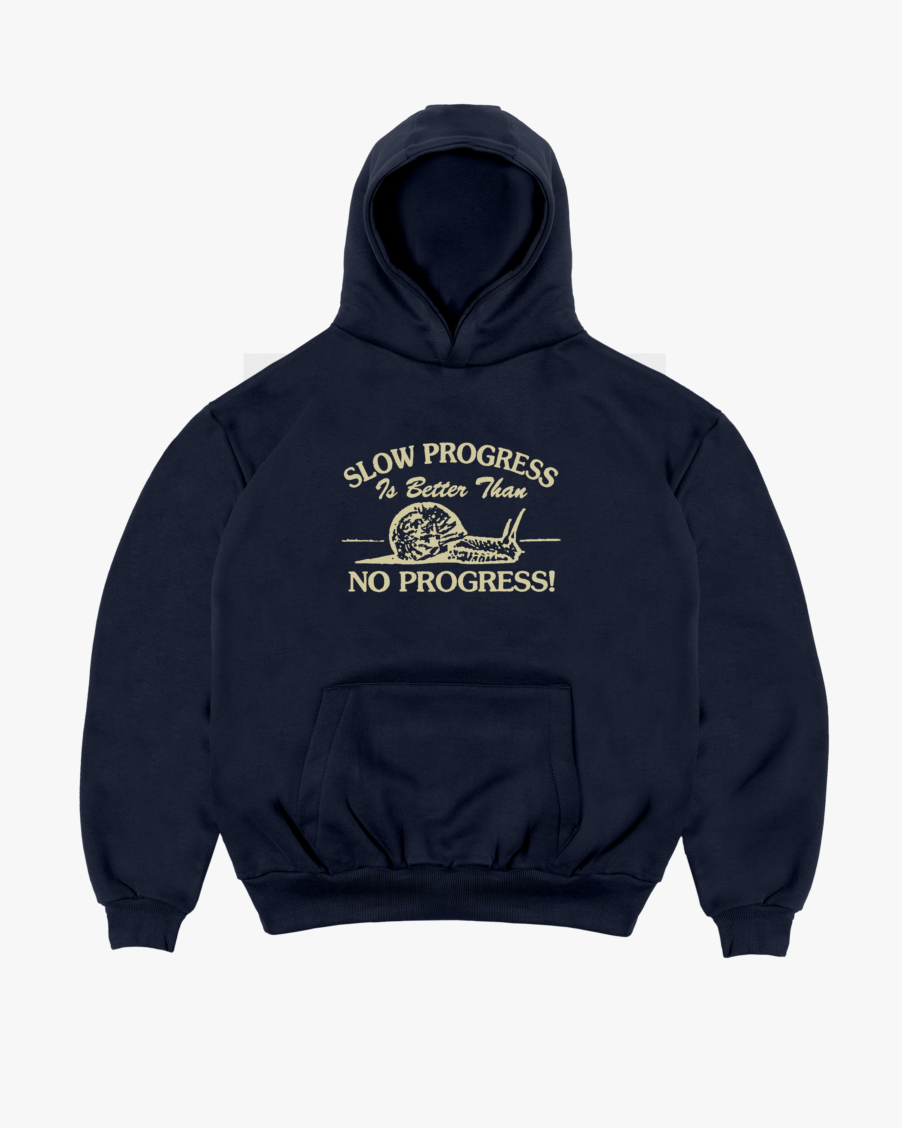 Slow Progress Hoodie - Navy