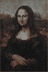 The Mona Lisa, in 24 colours